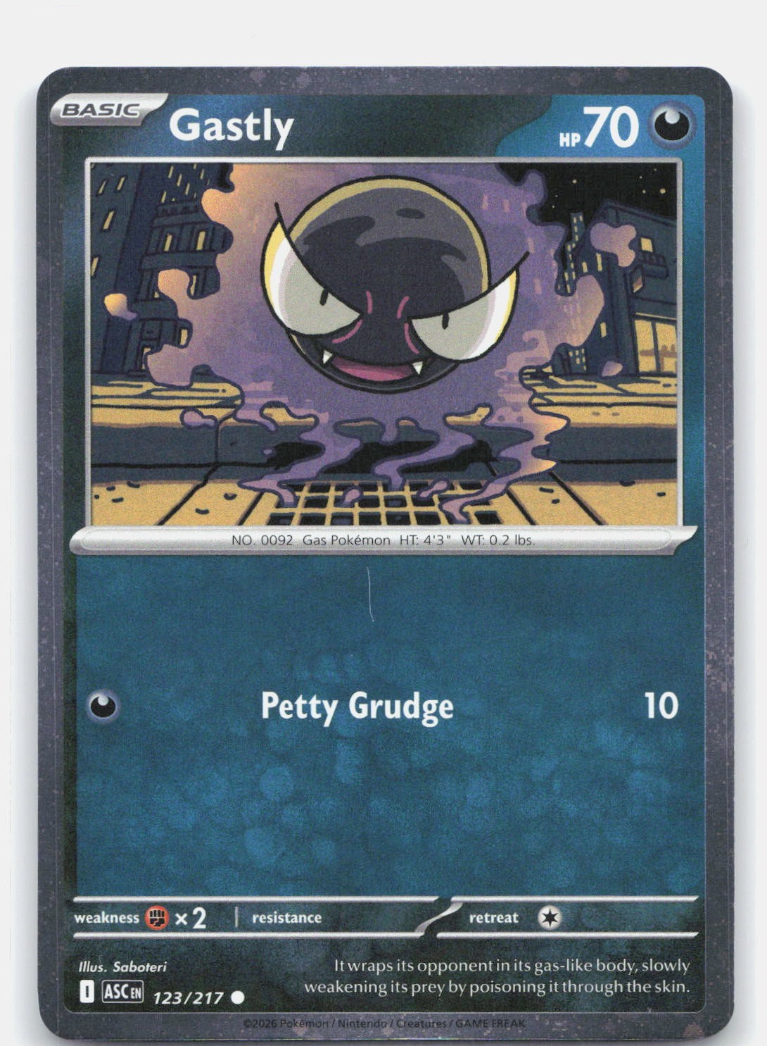 Gastly - (Cosmos Holo) Holo Common Miscellaneous Cards & Products 123/217 NM