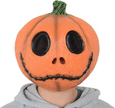 Scary Pumpkin Head Mask Adults Halloween Latex Party Props Costume Accessory