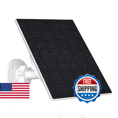 Zivif 10W Solar Panel for Security & Trail Cameras, 10400mAh Built-in Battery, 5