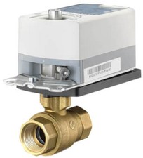 Siemens 171C-10302 2-Way 1/2 Inch, 1 Cv Ball Valve w/Actuator, 0-10 V, NPT