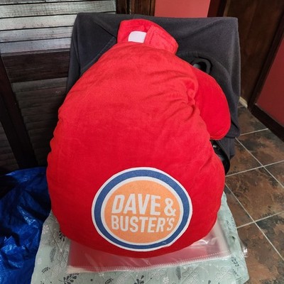 Dave & Busters Red Oversized Boxing Glove Plush Pillow Wearable 24''