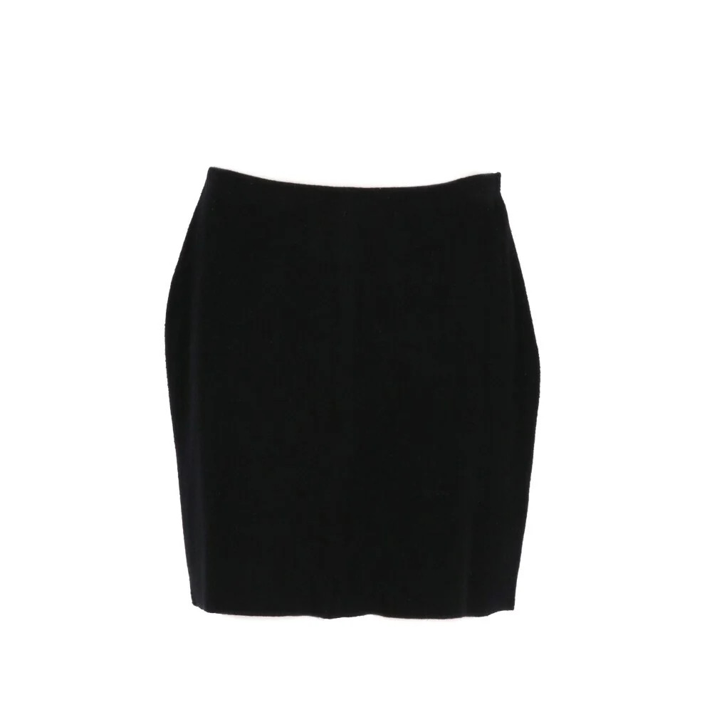Helmut Lang, Helmut Lang X0979 Damen Rock Vintage 2000s Wolle schwarz Size 44-de