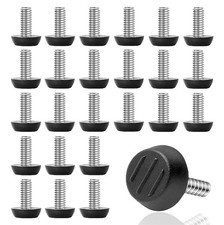 WAFJAMF 24 PCS 1/4    UNC Thread Adjustable Furniture Levelers Screw