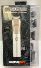 Conair Man MetalCraft High Performance Rechargeable All-In-One Trimmer, Silver