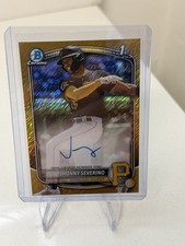 Jhonny Severino Bowman Chrome 2025 Gold /50 Auto