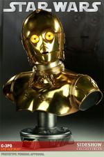 Sideshow Collectables Star Wars C-3PO Life-Size Bust Special Ed. *Preowned