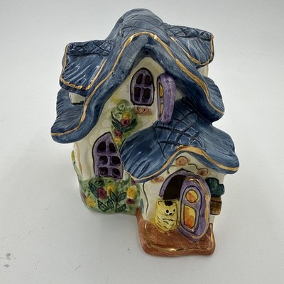 Blue Sky Clayworks 2001 The Lights Of Cobblestone Village Vacation Home Cat Rare
