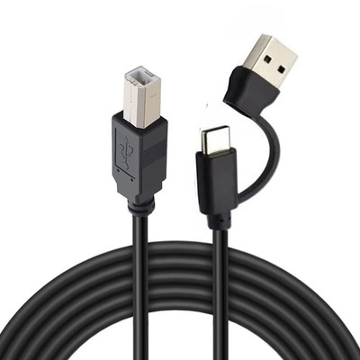 + USB3.1A to Printer Cable,USB3.1 USB 2.0A to USB 2.0B -B OTG Cable for Scann...