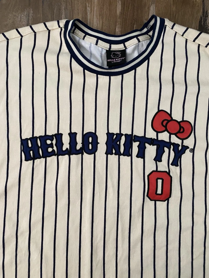 Hello Kitty Baseball Jersey #0 Women's Size Large - Image 4 of 4