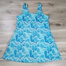 Huk Dress Women's XL Green Floral Icon Printed Sleeveless