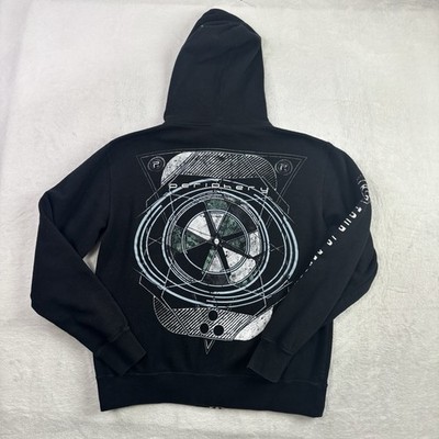 Y2K Periphery Full Zip Long Sleeve Graphic Band Hoodie Tour Women's Medium
