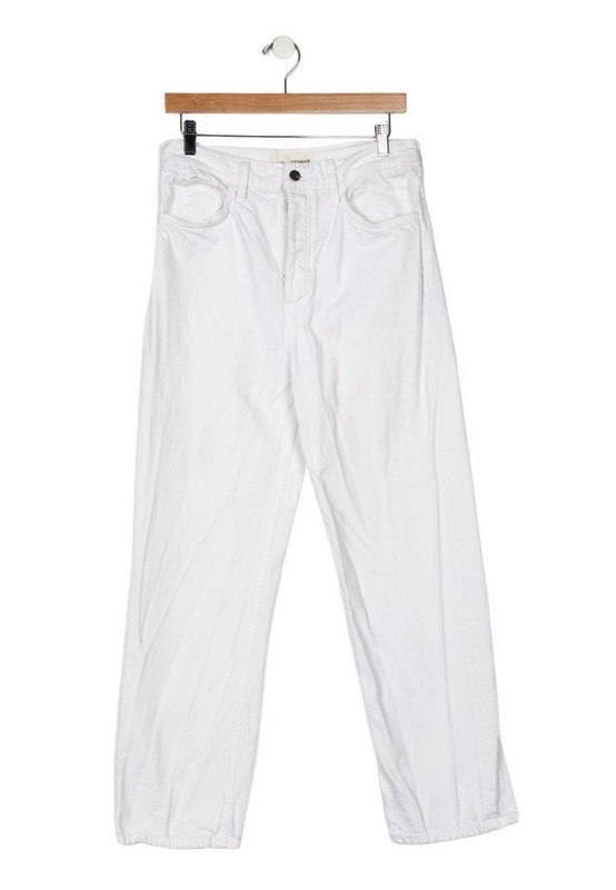Mara Hoffman High-Rise Straight Leg Jeans Size US 6 White