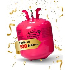 - Helium Gasflasche 600L für 90 Luftballons inkl. Zubehör