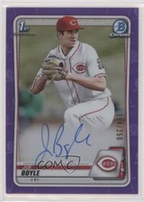 2020 Bowman Draft Chrome Picks Purple Refractor 54/250 Joe Boyle Auto 0j9w