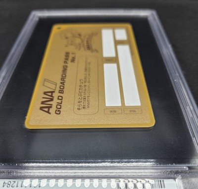PSA 10 Pikachu ANA Pokemon Jet Gold Boarding Pass No.1 Promo