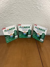 Lot Of 3 FLONASE 24hr Non-Drowsy Metered Nasal Spray Allergy 144 Sprays 0.62oz