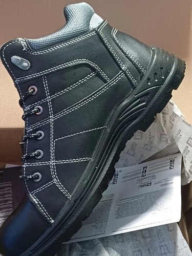 HERREN SCHWARZ SICHERHEITSSTIEFEL GRÖSSE 13 NEU LEDER ZEHENVERSCHLUSS IM KARTON - Bild 5 von 5