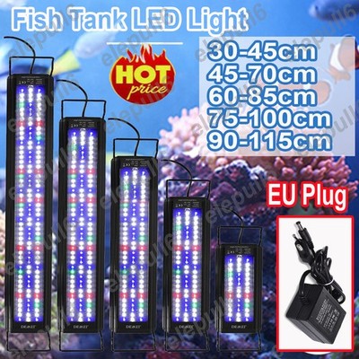 19-115cm LED Aquarium Beleuchtung RGB Licht Tropische Fische Wasserdicht DE