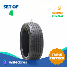 Set Of 4 Used 20540r18 Pirelli P Zero Pz4 Run Flat 86w - 6-7.532
