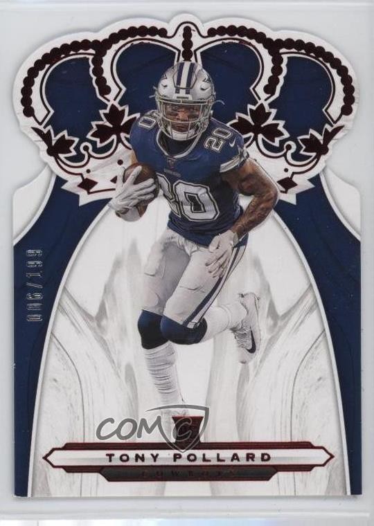 2019 Panini Chronicles Crown Royale Red 6/199 Tony Pollard #CR-6 Rookie RC 0hj7