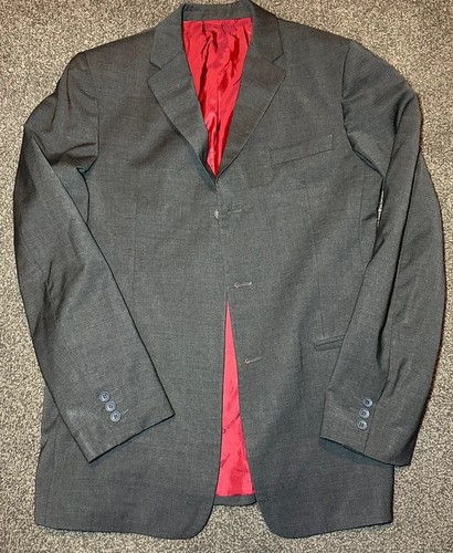 D&G, Vintage D&G Dolce & Gabbana Grey Wool Blazer Jacket (Fits 42R / L)
