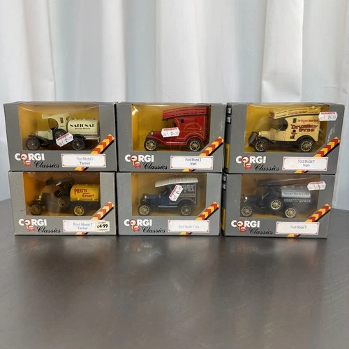 Corgi Toys Job Lot Corgi Classics Vintage 1986 Model Cars Trucks Boxed X6