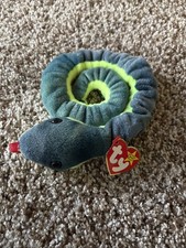 Ty Beanie Baby Hissy Snake Beanbag Plush Original Tag 1997 PE 4185 Gen 5