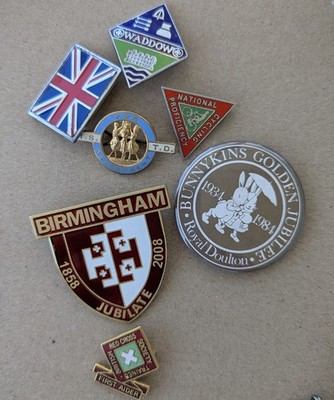 Gemischte Emaille Pin Abzeichen Lot Waddow Scouts/Guides Birmingham Jubiläum Union Jack