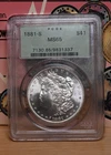 1881-S Morgan Dollar PCGS MS65