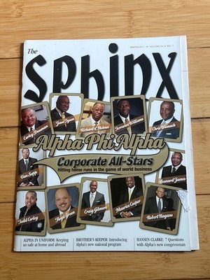 Rare! Alpha Phi Alpha Sphinx Magazine Winter 2011