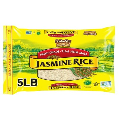 Thai Hom Mali Jasmine Rice - Grade White Rice, 5 lb