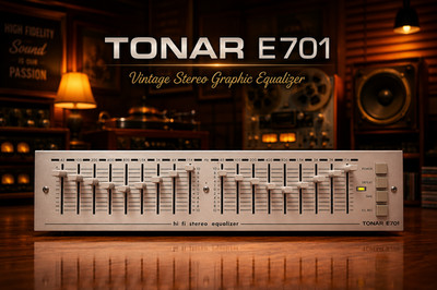 TONAR E701  RaRe  Vintage Stereo Graphic Equalizer
