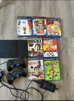 Sony PlayStation 2 PS2 Slim mit Spielen 