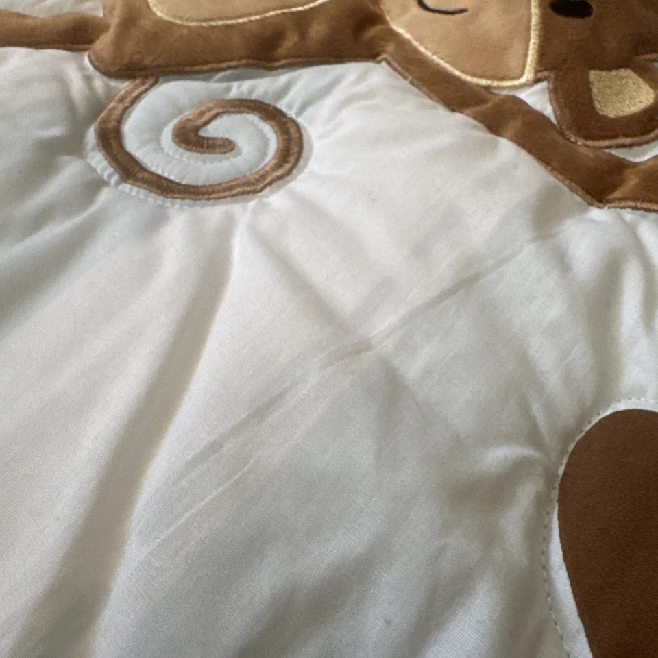 Edredón Cuna Bebé Monos Corderos e Hiedra Originales para Dormir + Falda Azul Foto 3 de 4