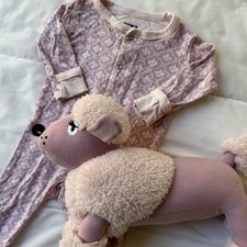 Kickee Pants Girls Pajama Footie One Piece Snap Up Outfit Size 3-6 Month  Plush