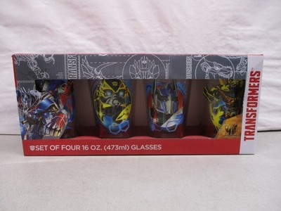 2014 Transformers Set of 4 16oz Glasses