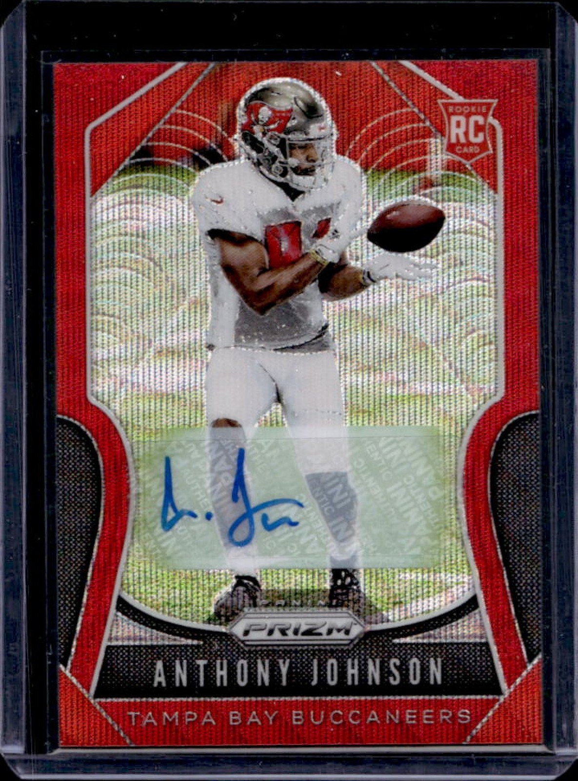 Anthony Johnson Panini Prizm #370 Autograph-Red Wave