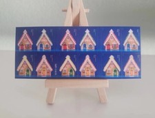 GINGERBREAD HOUSES 20 USPS Forever Stamps Christmas Xmas Santa Cookies MNH New