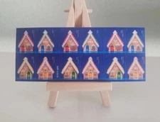 GINGERBREAD HOUSES (20 USPS Forever Stamps) Christmas Xmas Santa Cookies MNH New