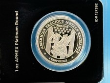 RARE APMEX 1 oz Platinum Round Coin Bullion 1oz Platinum SEALED TEP Package 2599.00 per troy oz