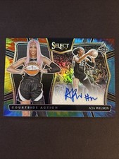 Panini 2025 WNBA Select A'ja Wilson Aces CAS-AW Courtside tie dye Auto /25