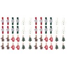 120 stücke Weihnachten Foto Clip Halter Hölzerne Foto Clips Papierstifte Note