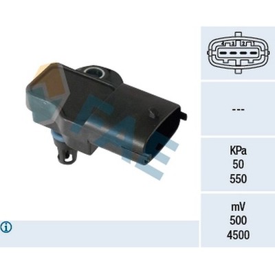 1x Fae Sensor, Saugrohrdruck für Alfa Romeo GIULIETTA MITO Lancia DELTA III