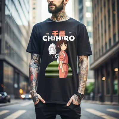 No-Face Spirited Away T-Shirt Ghibli Chihiro Haku Manga Shirt Girl Anime Gift #6