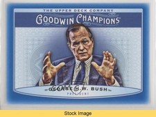2019 Upper Deck Goodwin Champions Horizontal Royal Blue George HW Bush READ gd1