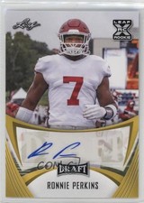 2021 Leaf Draft Auto Gold Ronnie Perkins #BA-RP2 Auto 0s55