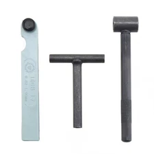 Motorcycle Engine Valve Adjustment Tool Valve Screw Wrench +1x Feeler Gauge US