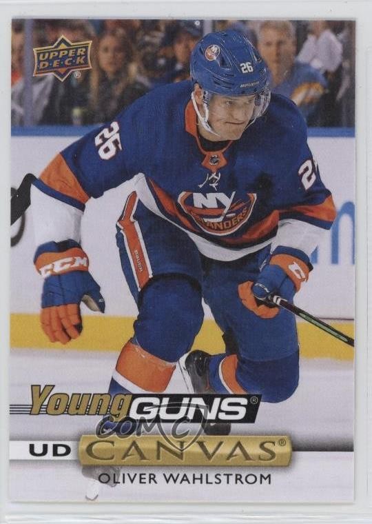 2019-20 Upper Deck UD Canvas Young Guns Oliver Wahlstrom #C215 8sr