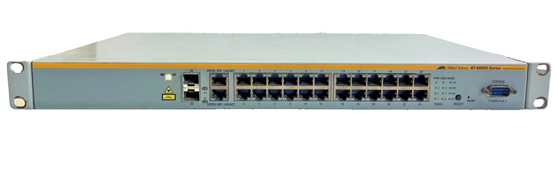 Allied Telesyn AT-8000S/24 Fast Ethernet Switch 24-Port AT-8000S Series (TESTED)