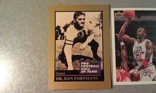 Dr. Dan Fortmann Hall of Fame HOF NFL 1991 ENOR Corp OVERSIZE RARE Oddball
